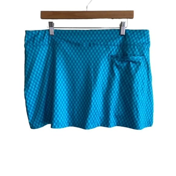 Nike Tour Performance Dri-Fit Turquoise Golf Skort XLarge - Picture 3 of 6